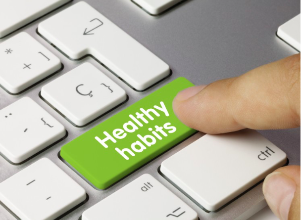 Healthy habits keyboard key
